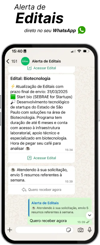 Alerta de Editais